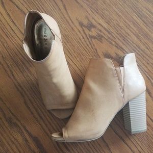Madden Girl open toe booties